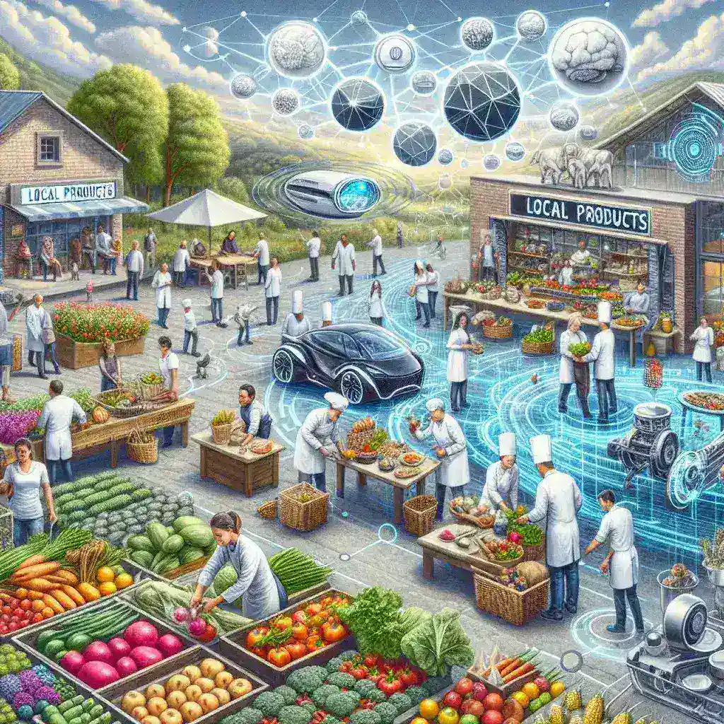 "Delicious spread featuring local products and collaborative cuisine, showcasing culinary trends for 2025 with AI integration in cooking."